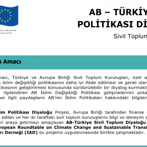 AB – Türkiye İklim Politikası Diyaloğu Tanıtımı